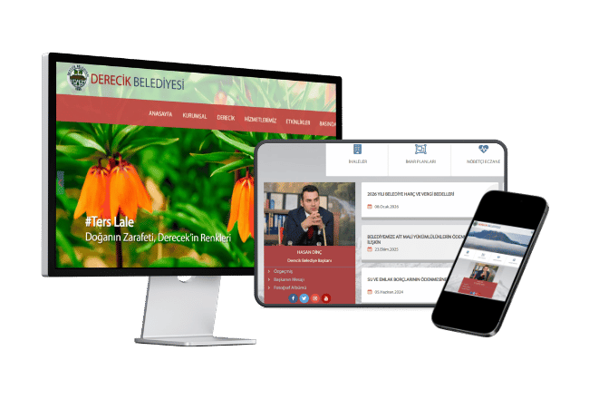 Derecik Belediyesi web sitesi tasarımı